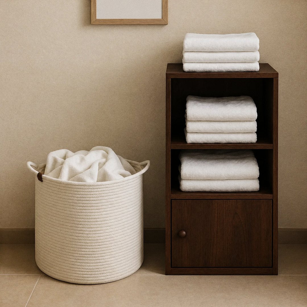 The Towel Basket (Cloud White)