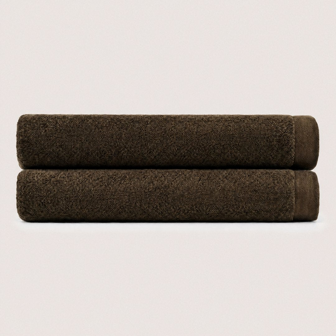 Heavyweight Cotton Bath Sheets pack (Espresso Brown)