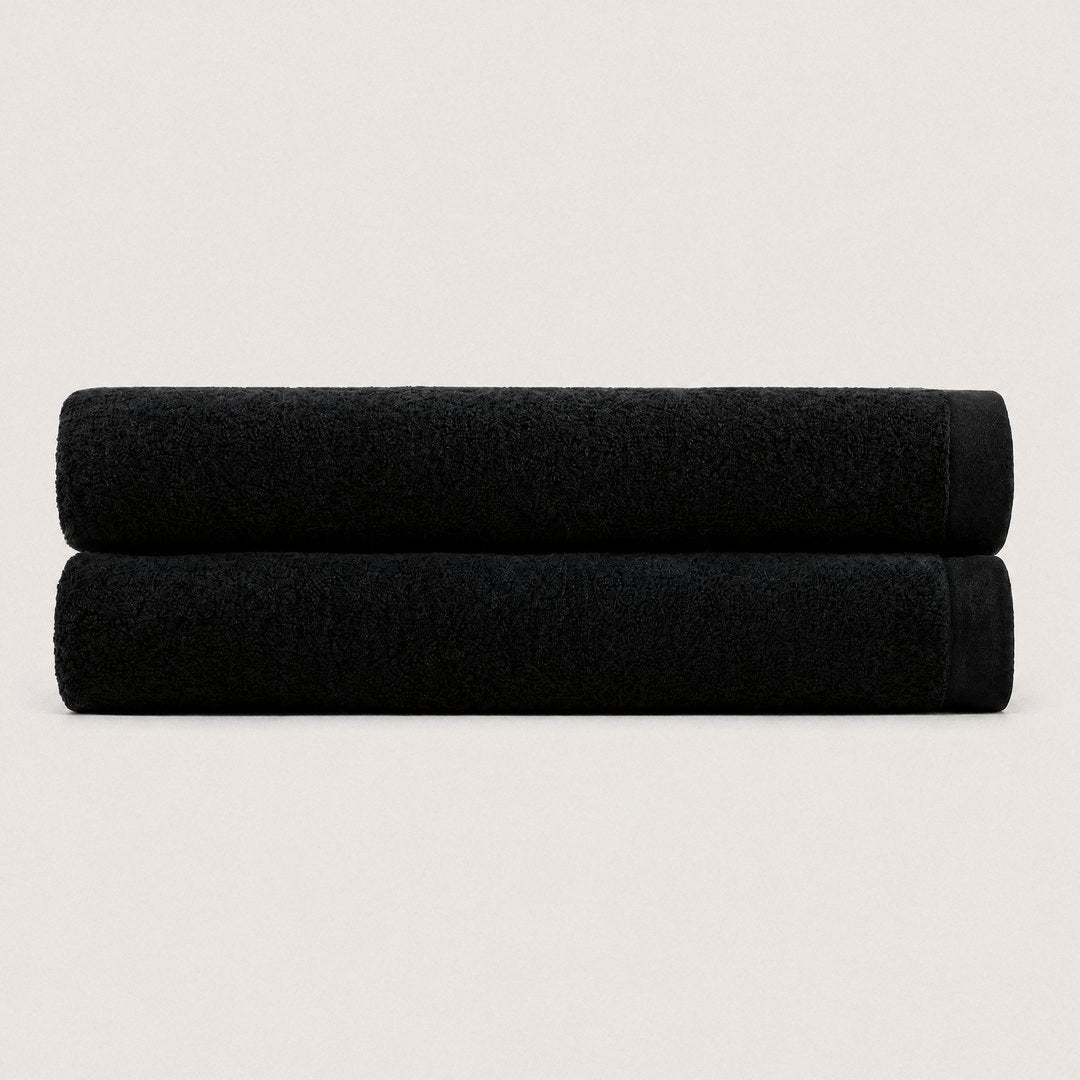 Heavyweight Cotton Bath Sheets pack (Midnight Black)