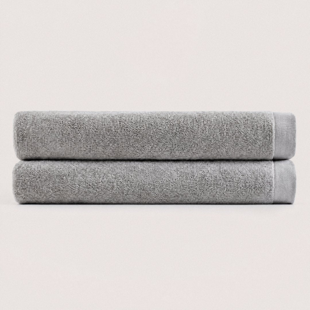 Heavyweight Cotton Bath Sheets pack (Stone Grey)