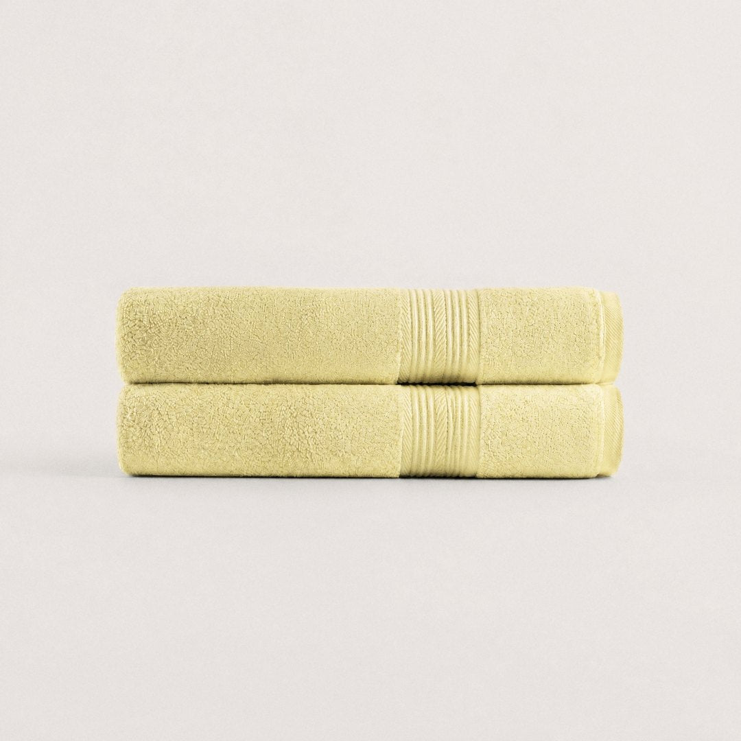 Ultrasoft 100% Cotton Hand Towels pack (Butter Yellow)