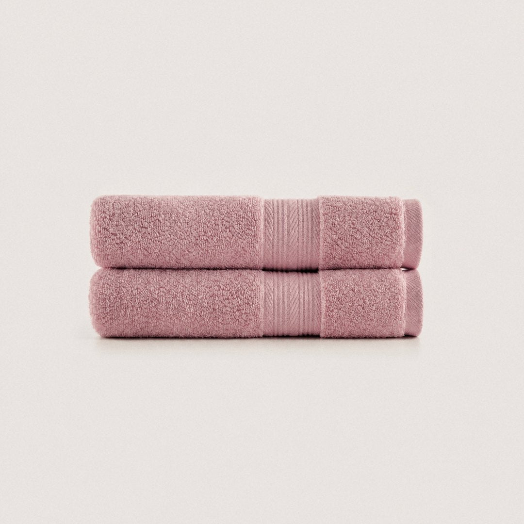 Ultrasoft Cotton Hand Towels pack (Coral Pink)