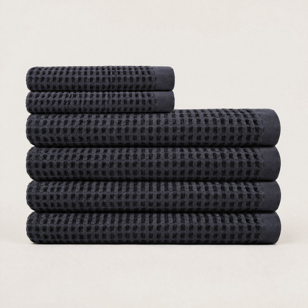 Cotton Waffle Spa Bundle pack (Charcoal)