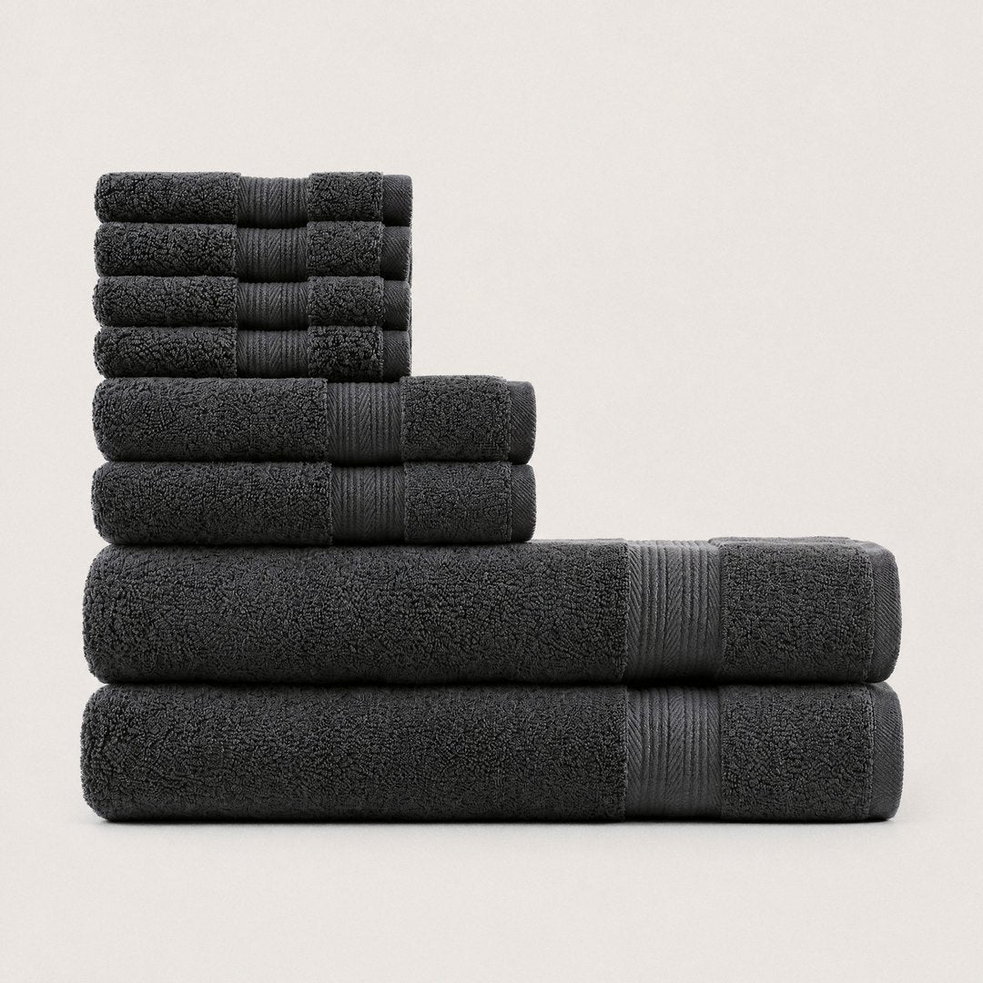 Ultrasoft Bath Bundle set with bath towels (Charcoal)