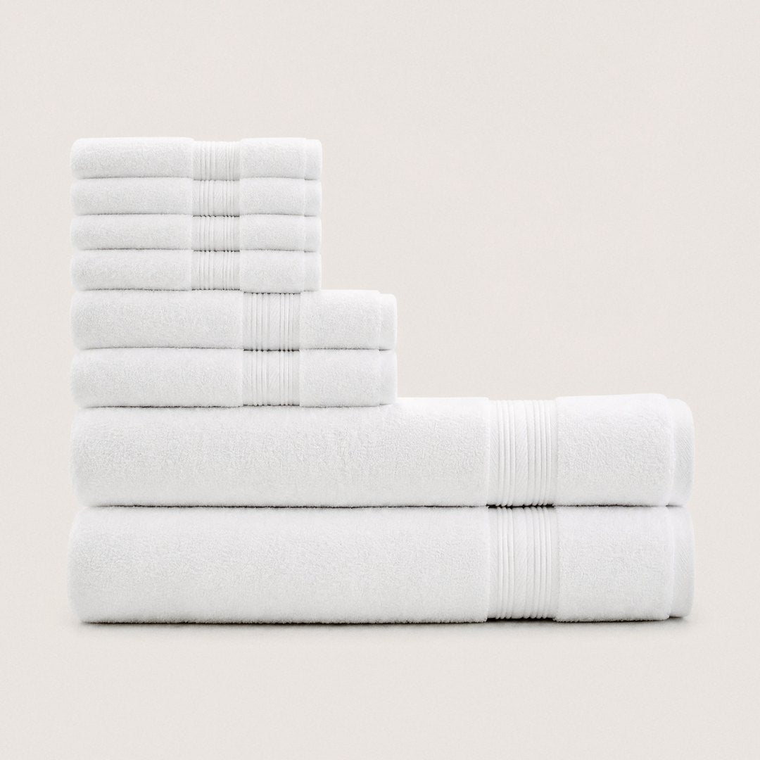 Ultrasoft Bath Bundle set with bath towels (Cloud White)