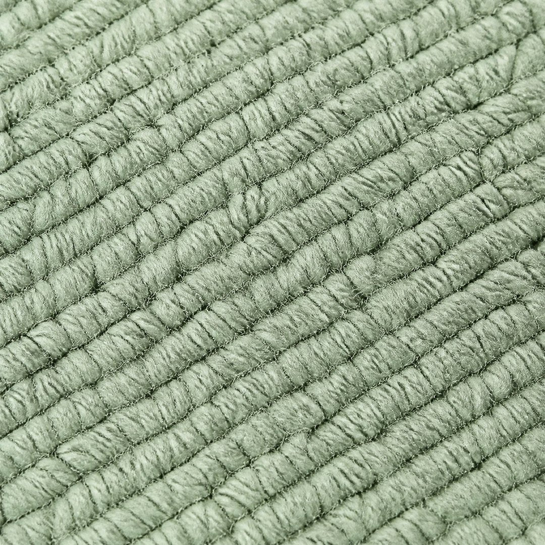 Bath mat looped pile close-up (Sage)