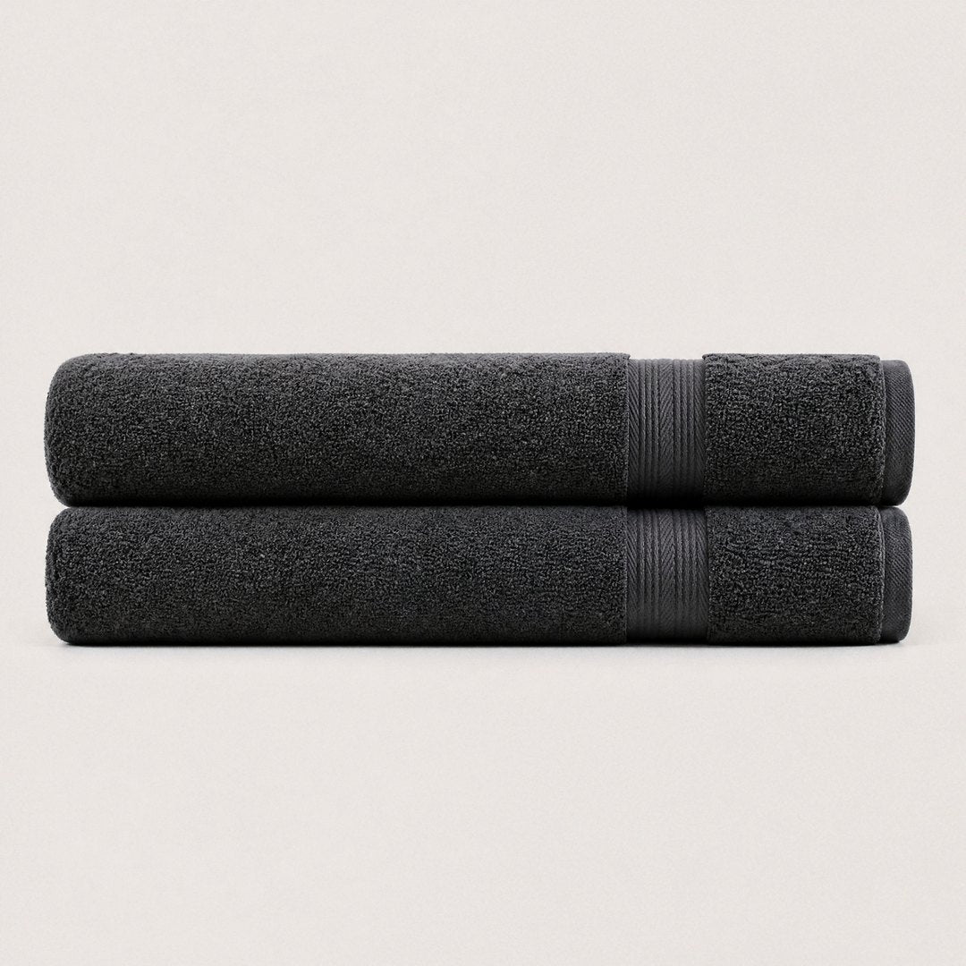 Ultrasoft Cotton Bath Sheets 2 pack (Charcoal)