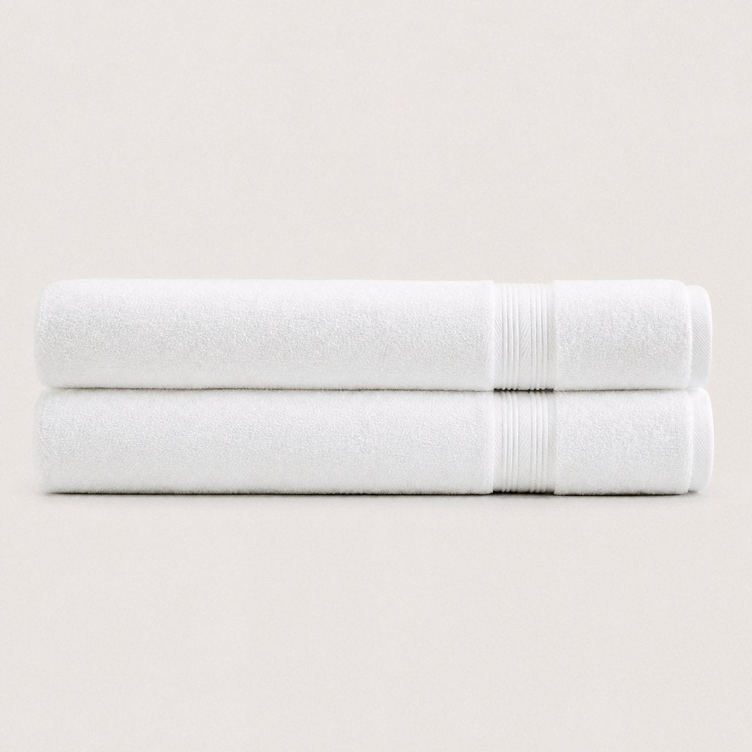 Ultrasoft 100% Cotton Bath Sheets 2 pack (Cloud White)