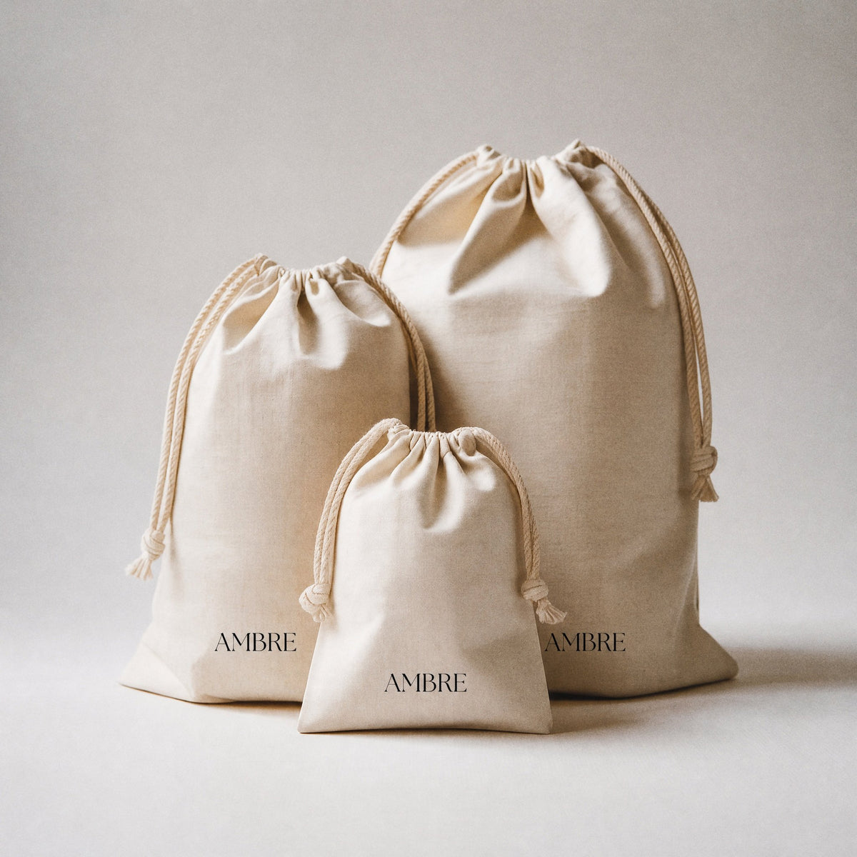 Ambre cotton gift bags