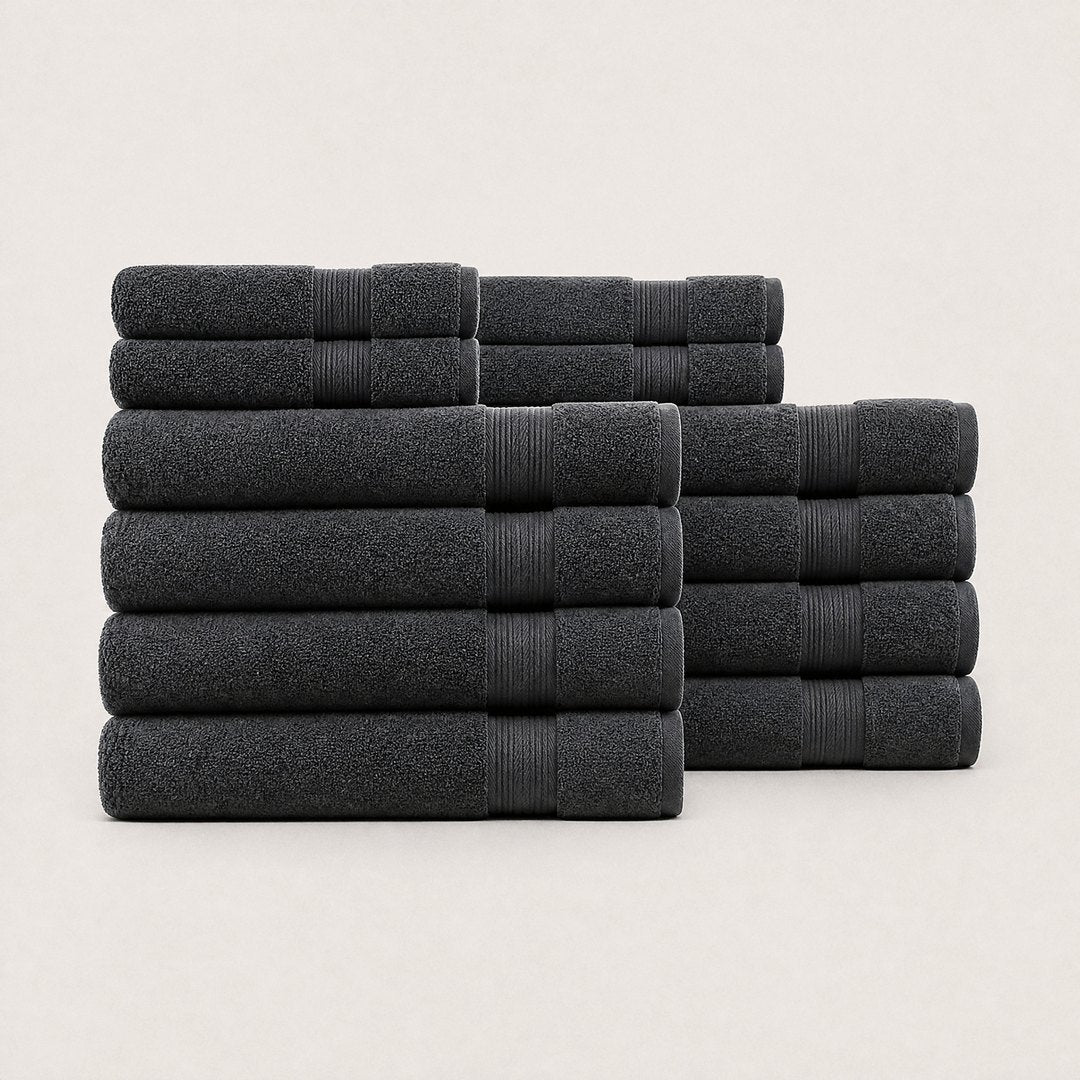 Ultrasoft Luxe Bundle set with bath towels (Charcoal)