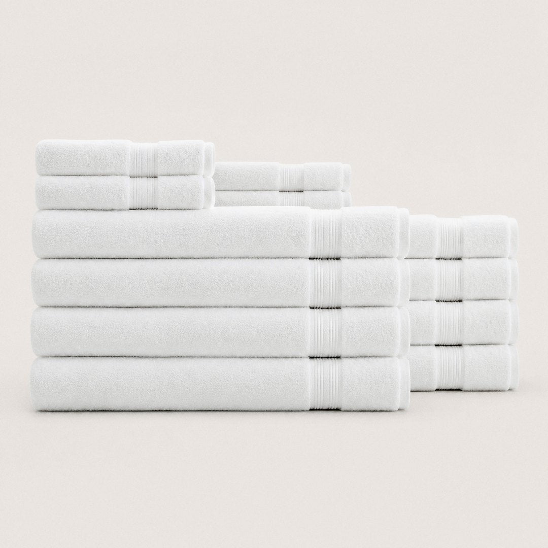 Ultrasoft Luxe Bundle set with bath sheets (Cloud White)