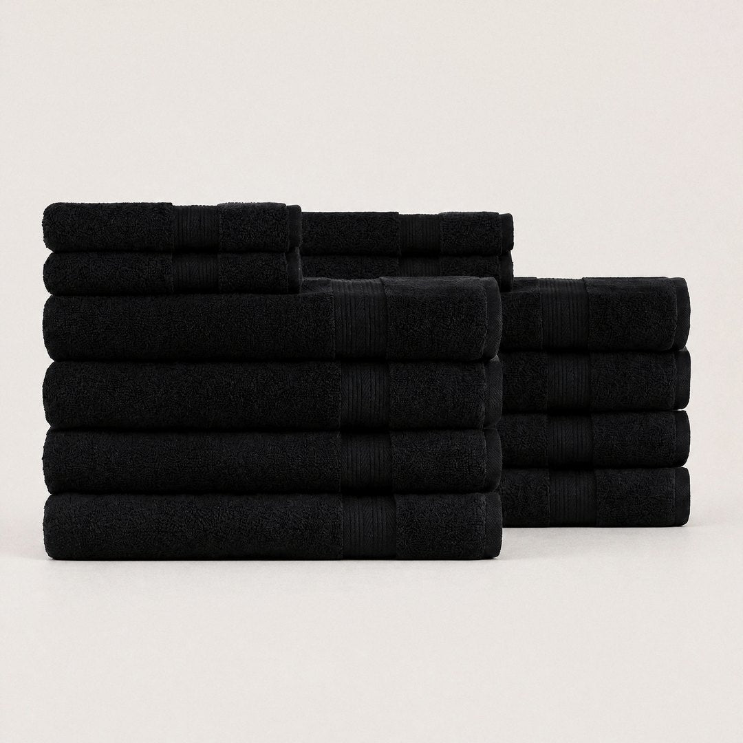 Ultrasoft Luxe Bundle set with bath towels (Midnight Black)