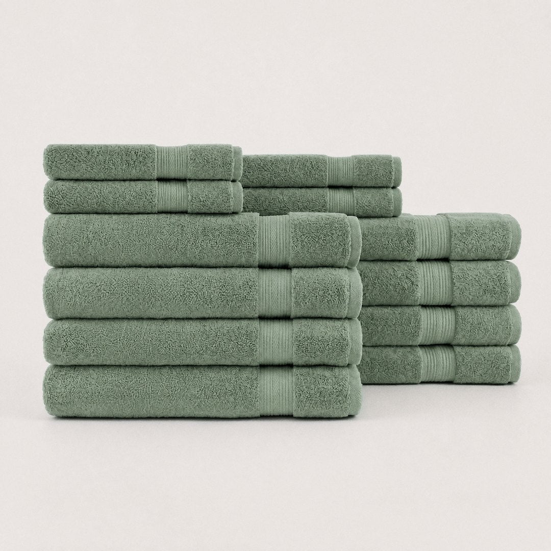 Ultrasoft Luxe Bundle set with bath sheets (Sage)