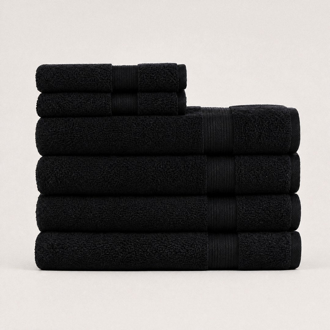 Ultrasoft Spa Bundle set with bath towels (Midnight Black)