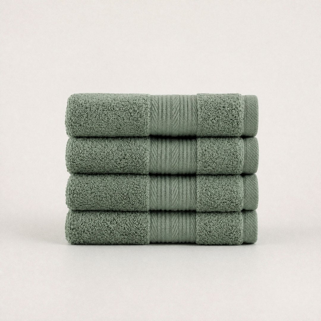 Ultrasoft Cotton Washcloths 4 pack (Sage)