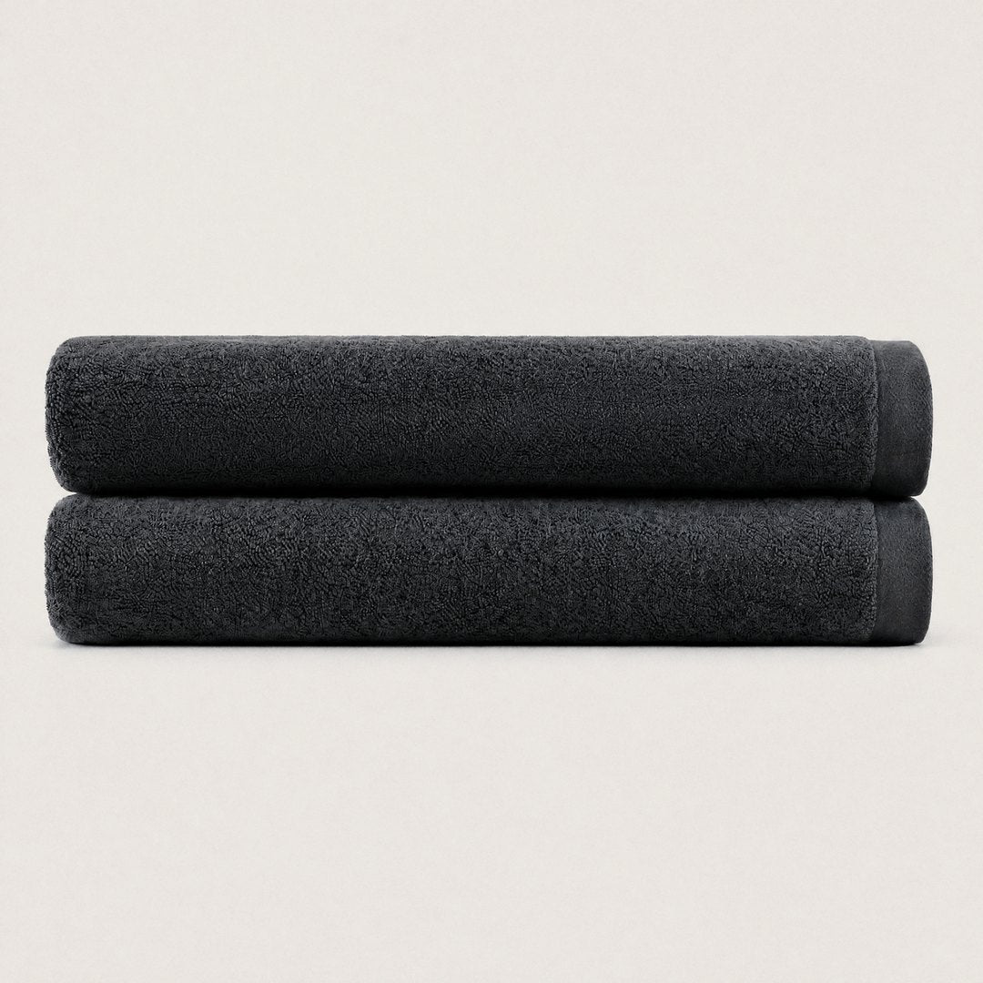 Heavyweight Cotton Bath Sheets pack (Charcoal)