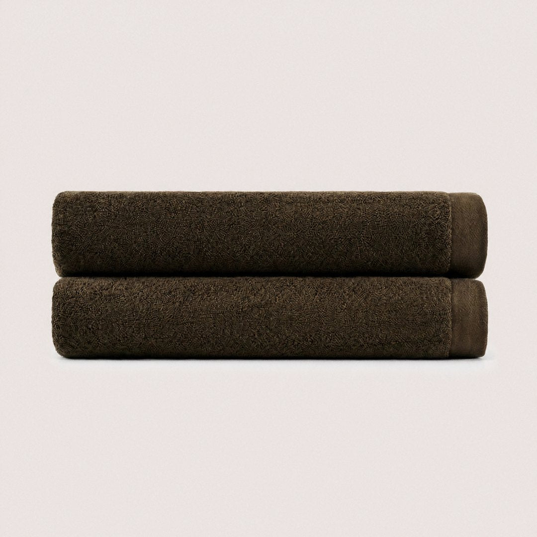 Heavyweight Cotton Bath Towels pack (Espresso Brown)