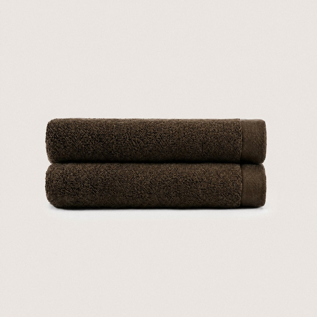 Heavyweight Cotton Hand Towels pack (Espresso Brown)