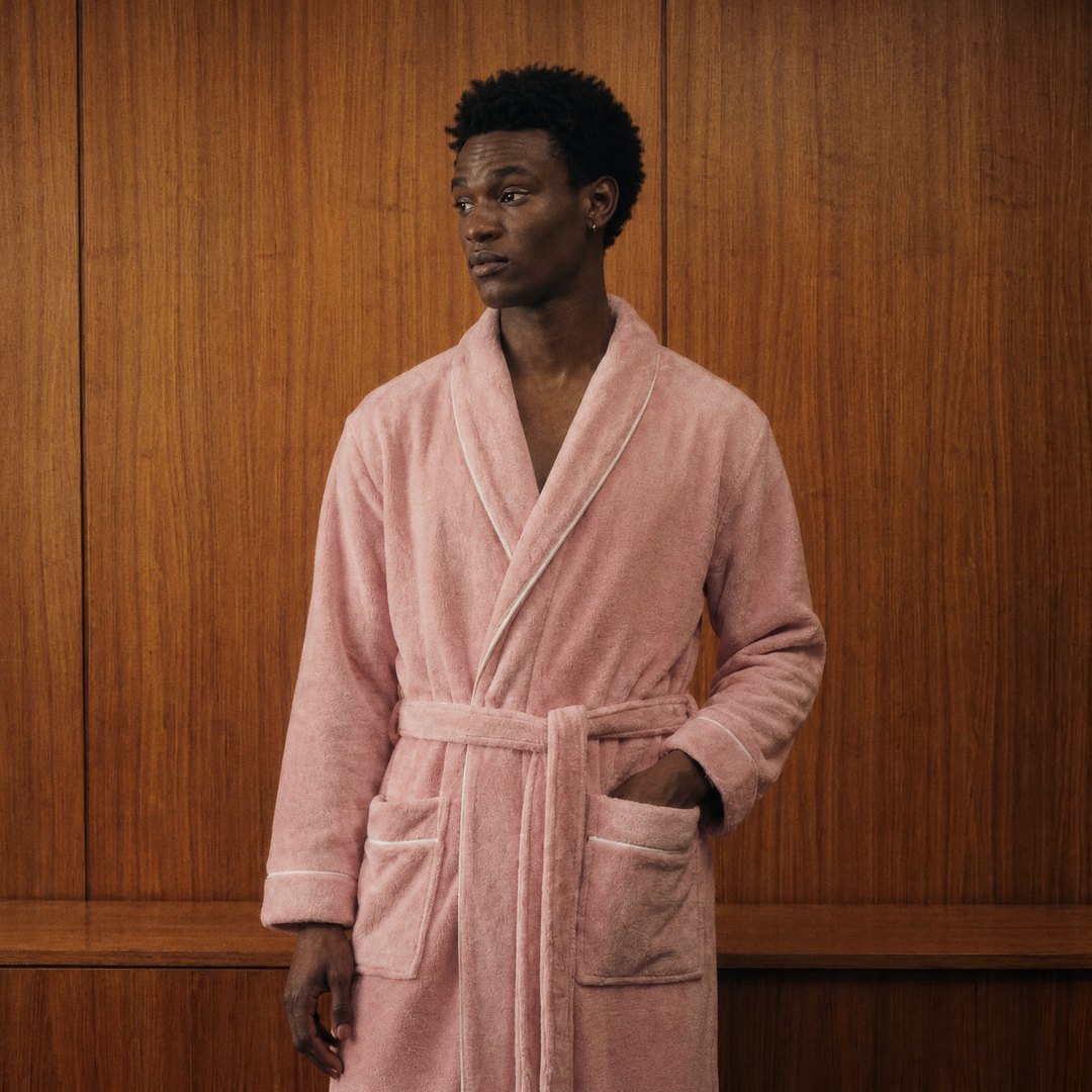 Ultraplush Serenity Robe worn (Coral Pink)