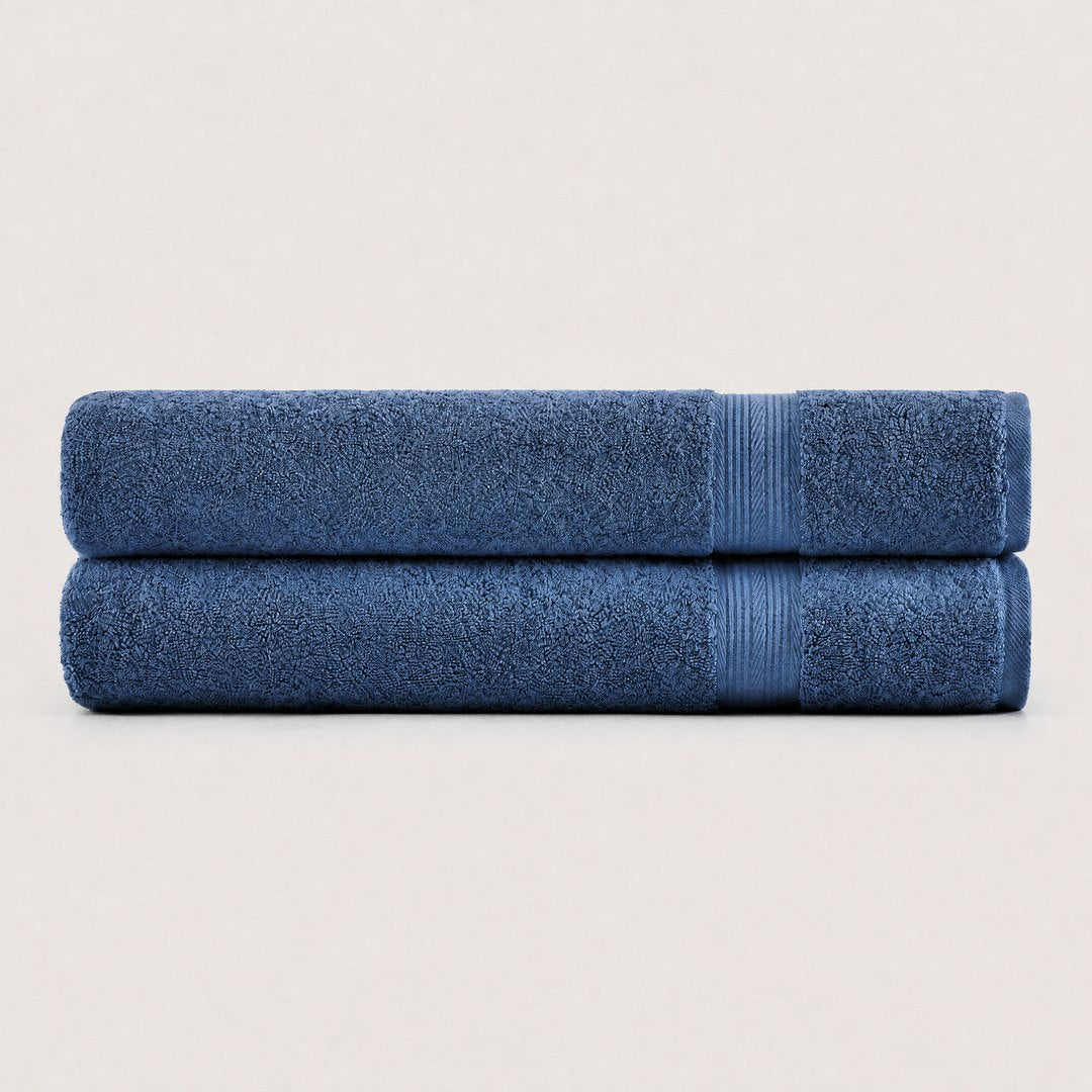 Ultrasoft 100% Cotton Bath Sheets pack (Lapiz Blue)