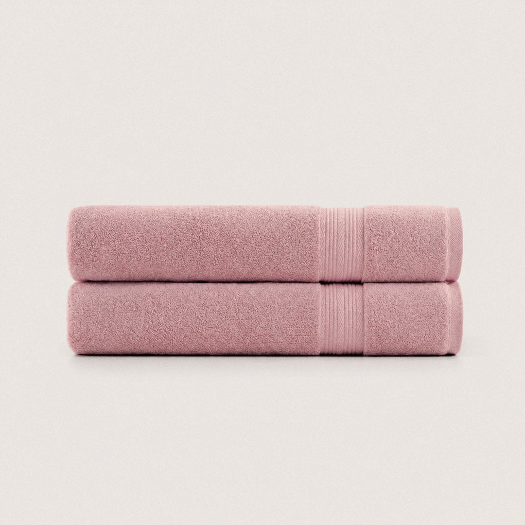 Ultrasoft Cotton Bath Towels pack (Coral Pink)