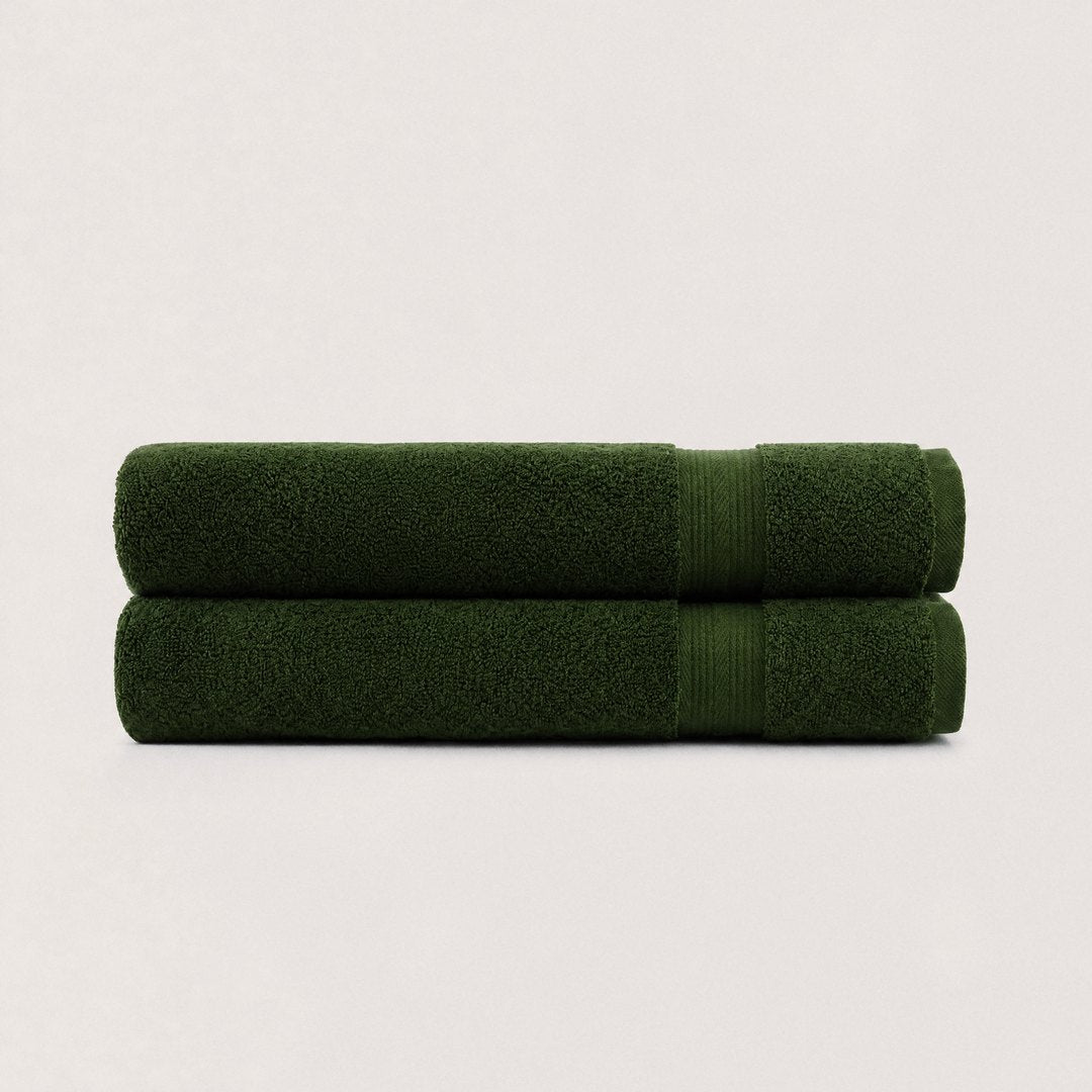 Ultrasoft Cotton Bath Towels pack (Olive Green)