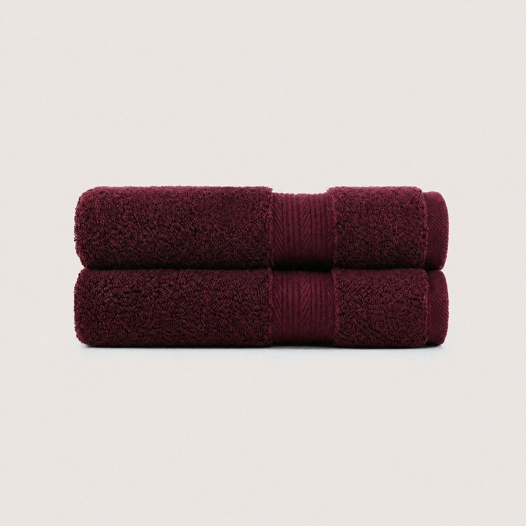 Ultrasoft 100% Cotton Hand Towels pack (Burgundy)