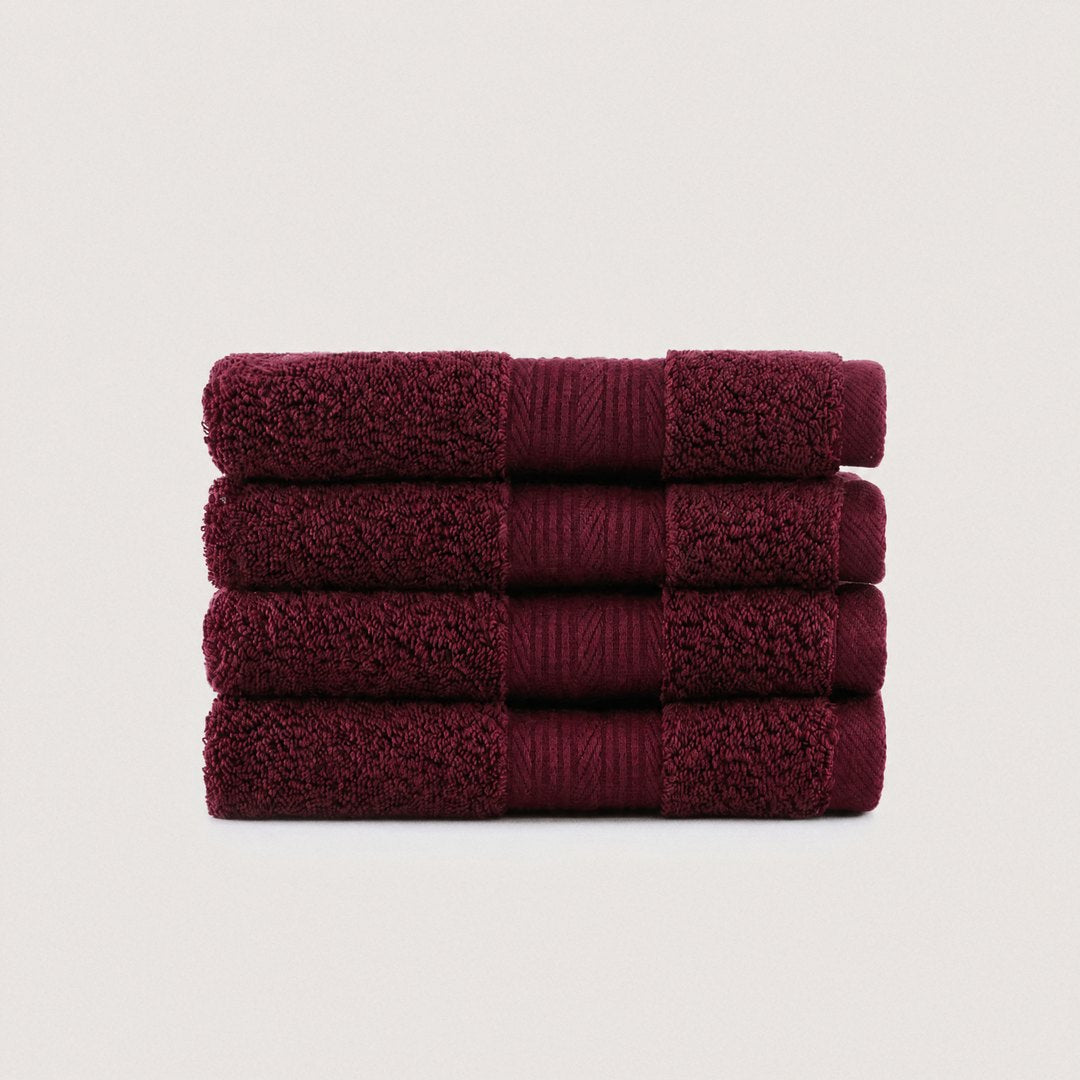 Ultrasoft Cotton Washcloths pack (Burgundy)