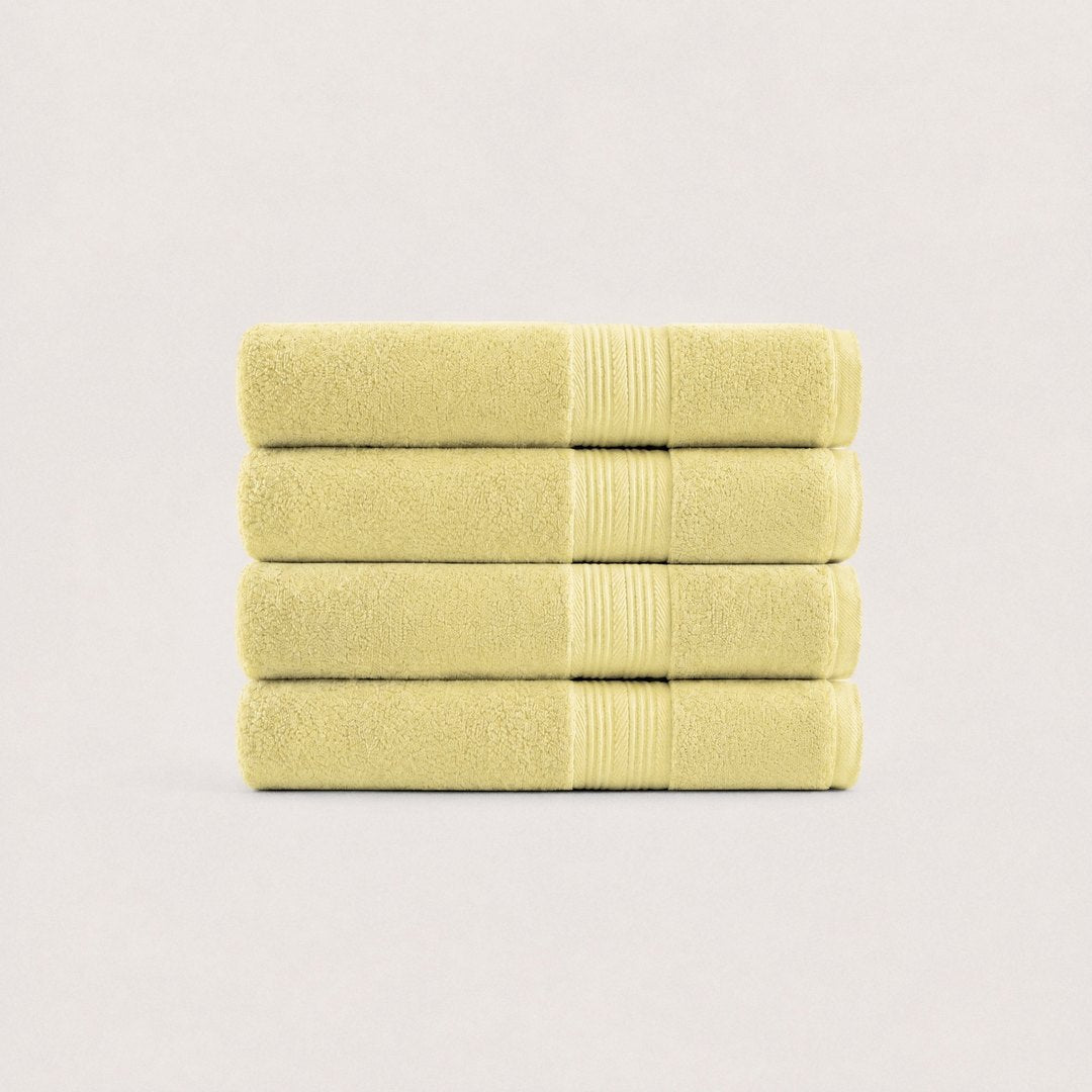 Ultrasoft 100% Cotton Washcloths pack (Butter Yellow)