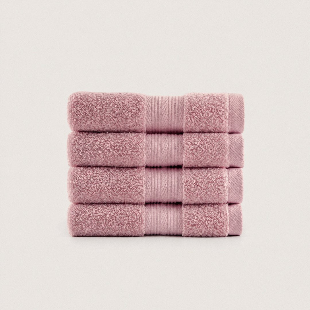 Ultrasoft Cotton Washcloths pack (Coral Pink)