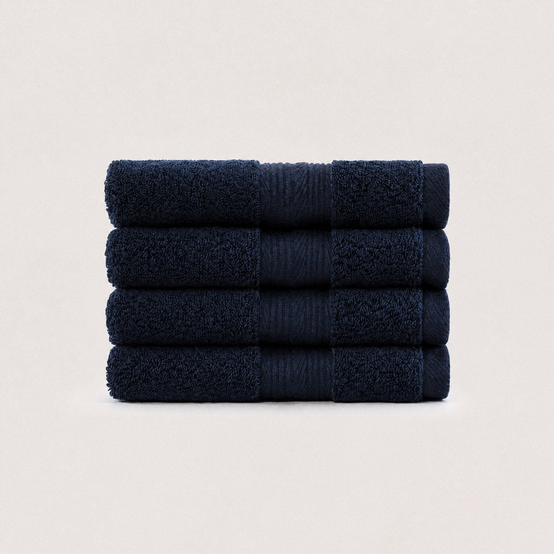 Ultrasoft 100% Cotton Washcloths pack (Navy Blue)