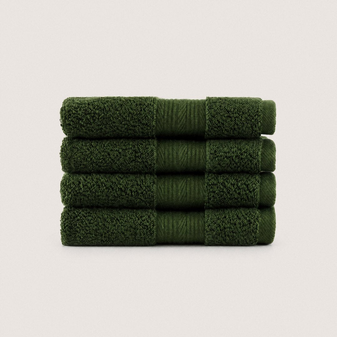 Ultrasoft Cotton Washcloths pack (Olive Green)