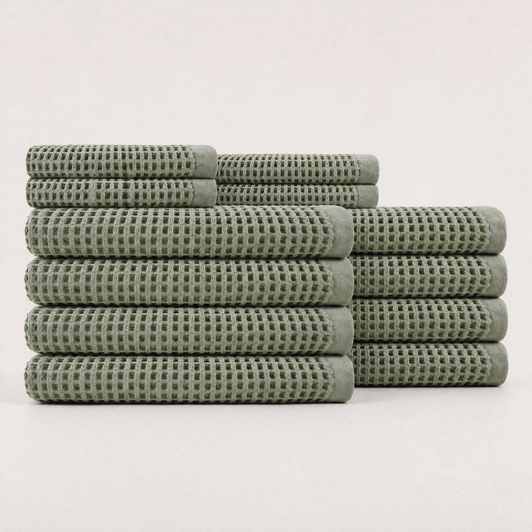 Cotton Waffle Luxe Bundle pack (Sage)