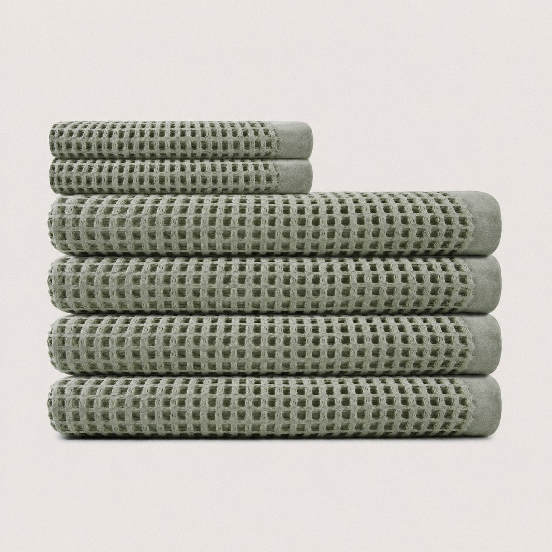 Cotton Waffle Spa Bundle pack (Sage)