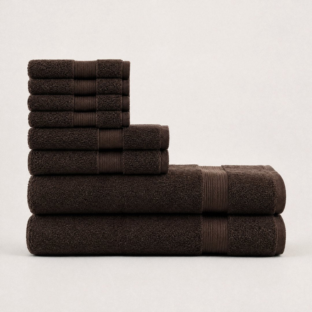 Ultrasoft Bath Bundle set with bath towels (Espresso Brown)