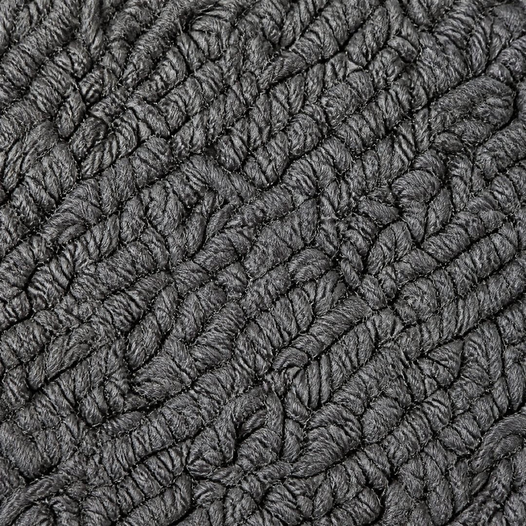 Cotton Bath Mat pile macro (Charcoal)