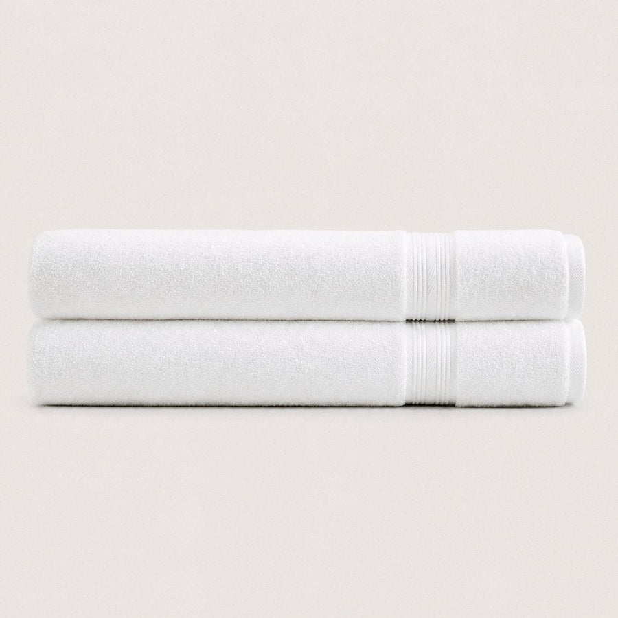 Ultrasoft 100% Cotton Bath Sheets 2 pack (Cloud White)