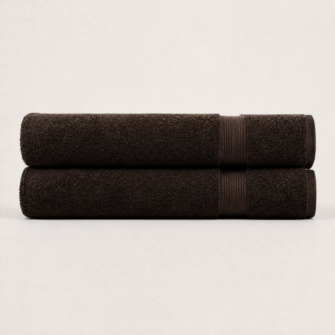Ultrasoft 100% Cotton Bath Sheets 2 pack (Espresso Brown)