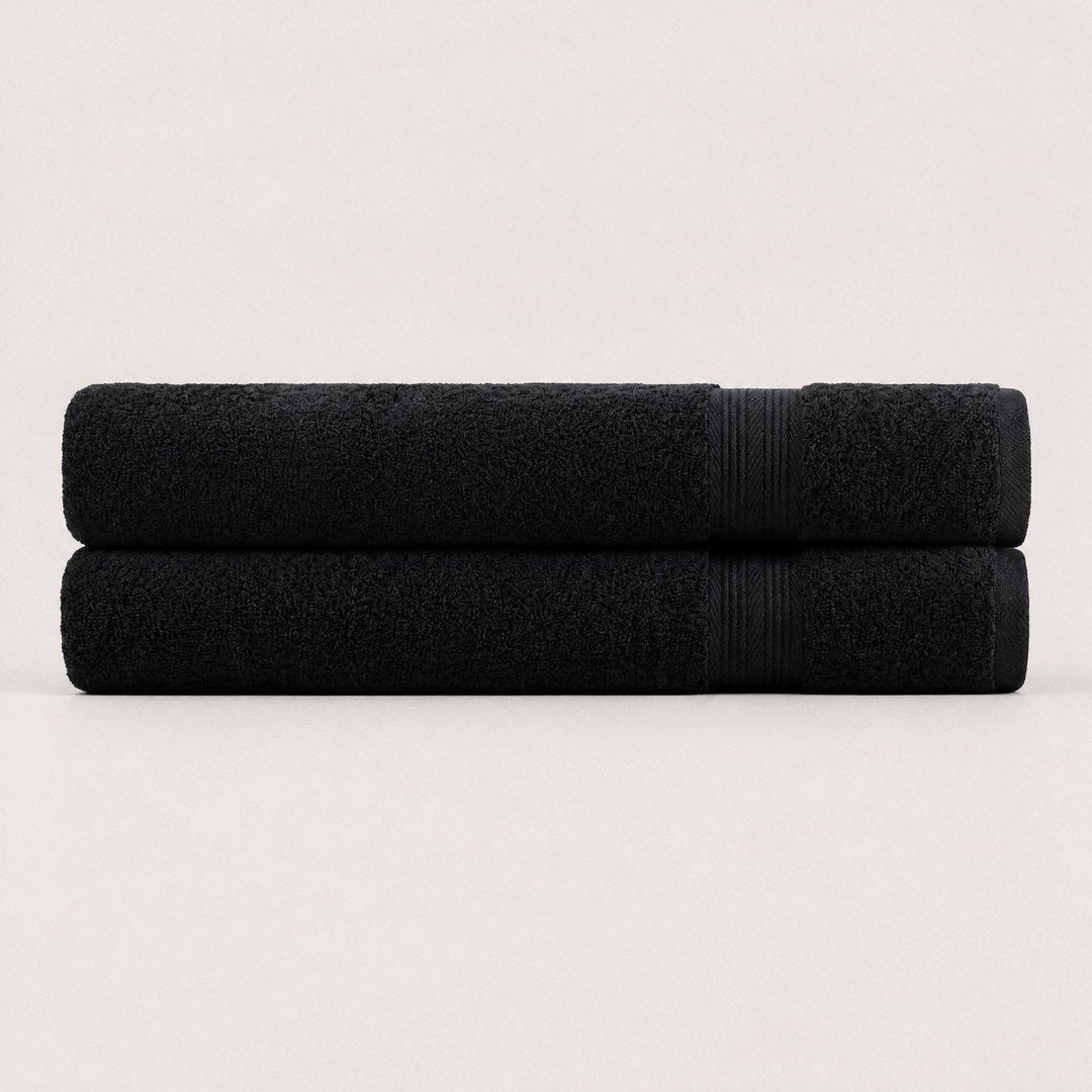 Ultrasoft Cotton Bath Sheets 2 pack (Midnight Black)