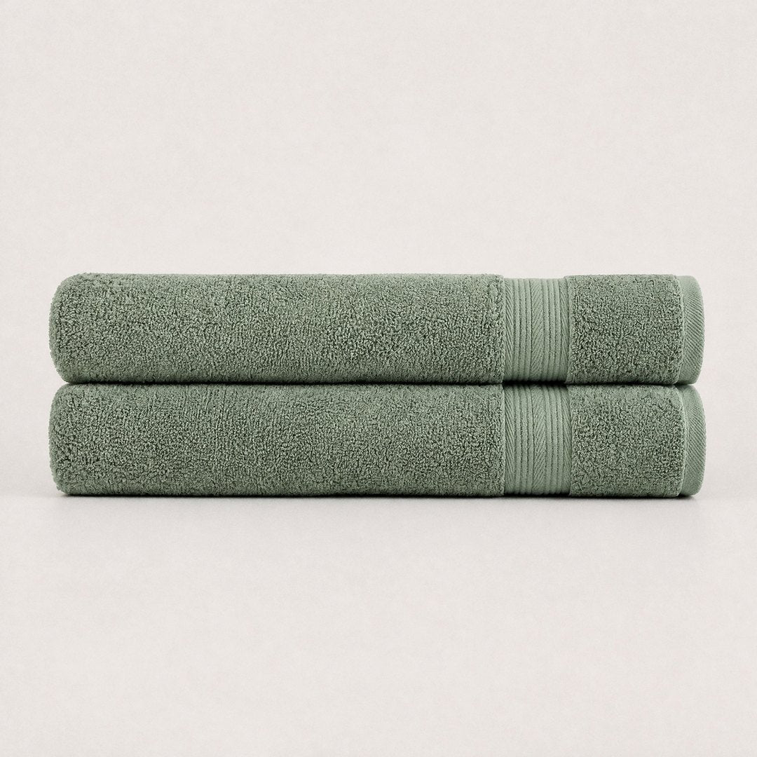 Ultrasoft 100% Cotton Bath Sheets 2 pack (Sage)