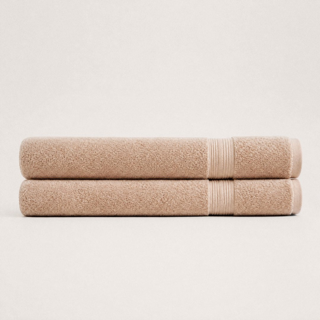 Ultrasoft Cotton Bath Sheets 2 pack (Sand)