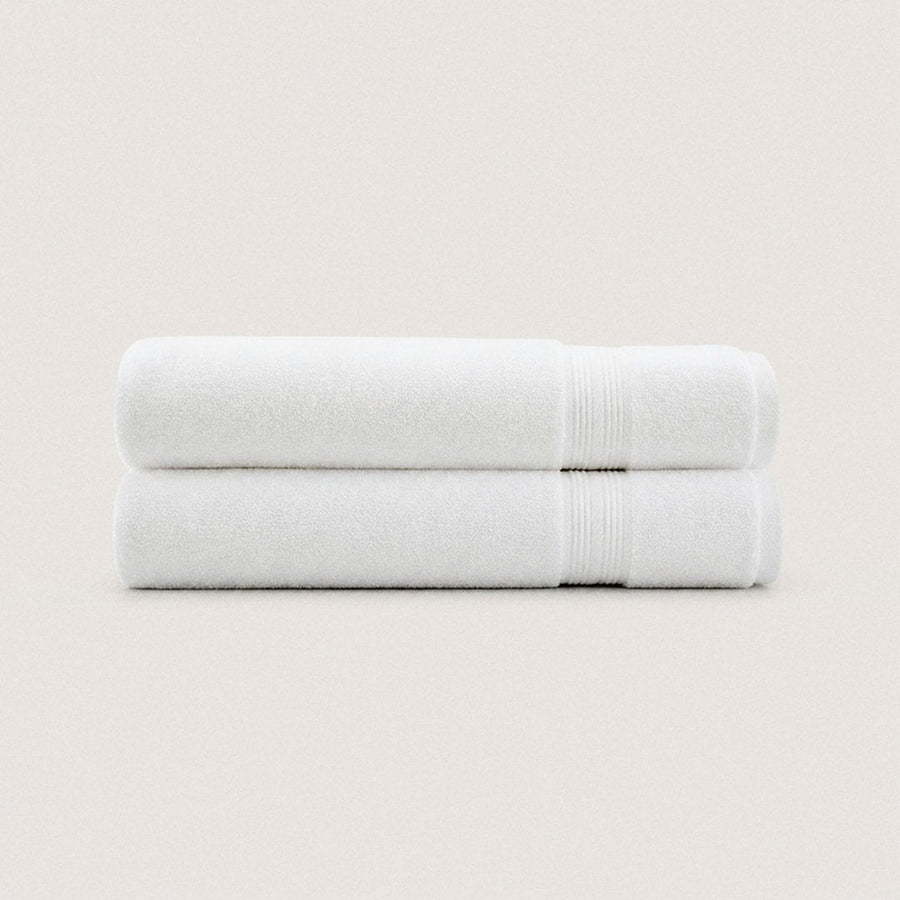 Ultrasoft Cotton Bath Towels 2 pack (Cloud White)
