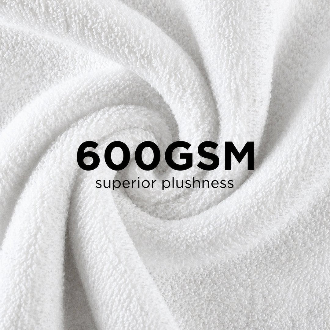 600GSM terry pile close-up (Cloud White)