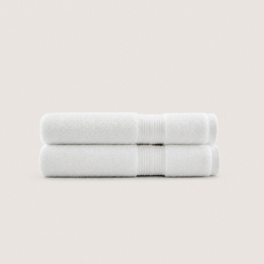Ultrasoft 100% Cotton Hand Towels 2 pack (Cloud White)