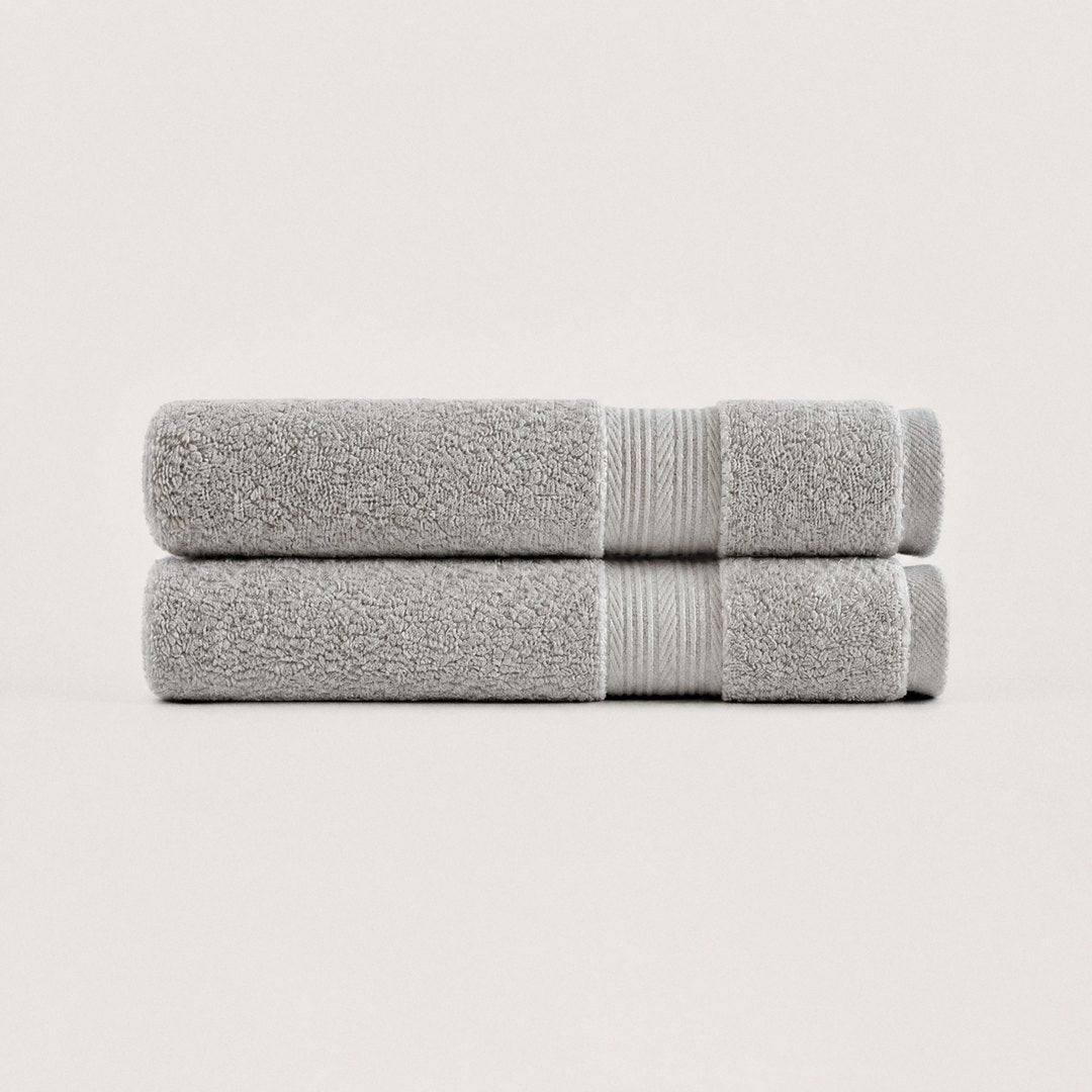 Ultrasoft 100% Cotton Hand Towels 2 pack (Stone Grey)