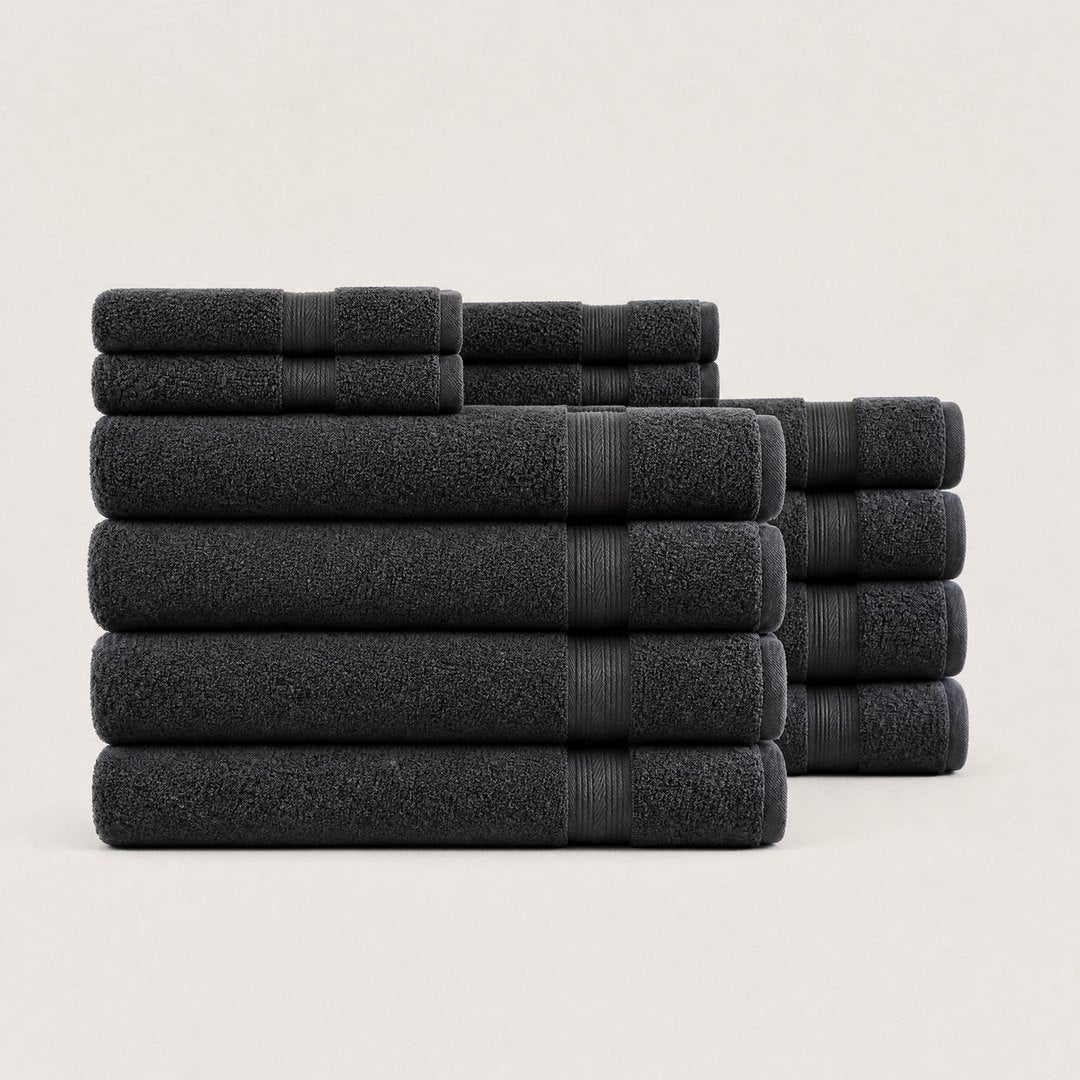 Ultrasoft Luxe Bundle set with bath sheets (Charcoal)