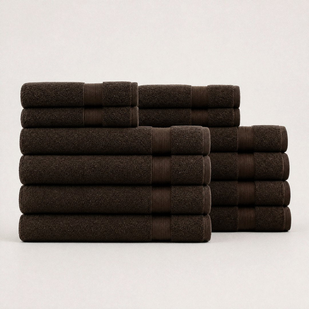 Ultrasoft Luxe Bundle set with bath towels (Espresso Brown)