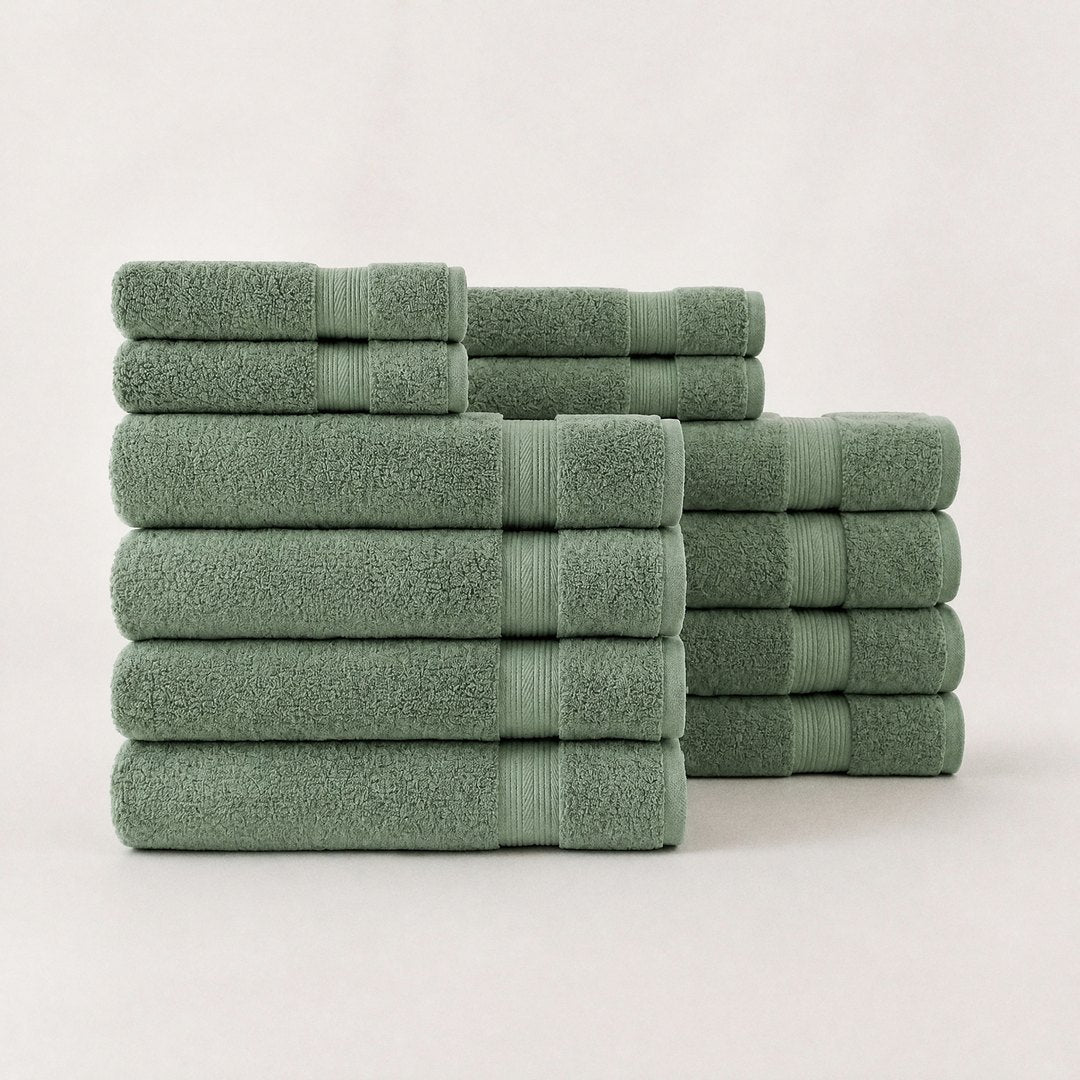 Ultrasoft Luxe Bundle set with bath towels (Sage)