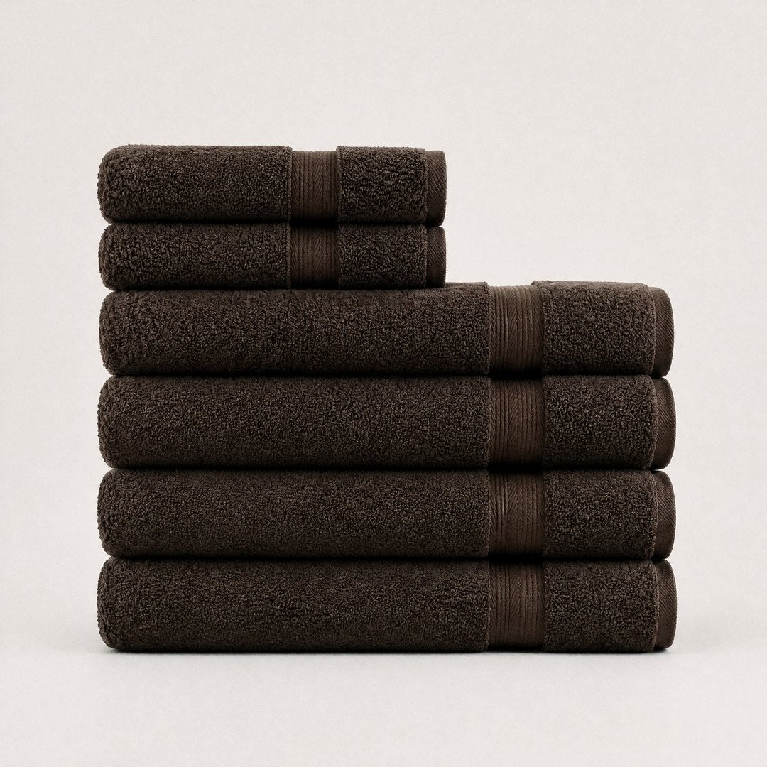 Ultrasoft Spa Bundle set with bath towels (Espresso Brown)