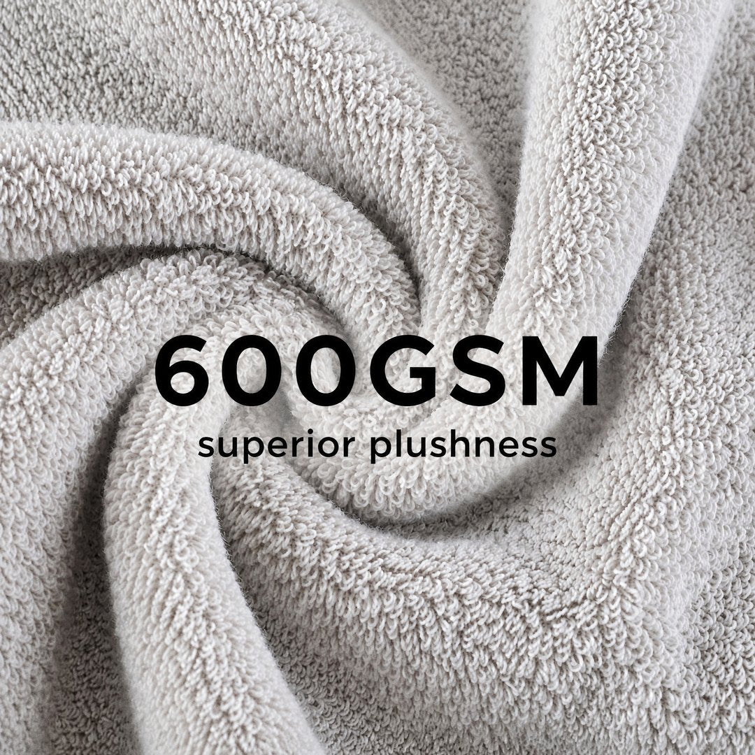 600GSM terry pile close-up (Stone Grey)